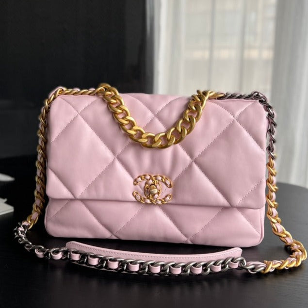 19 Klapptasche 30 Rosa Ziegenleder 