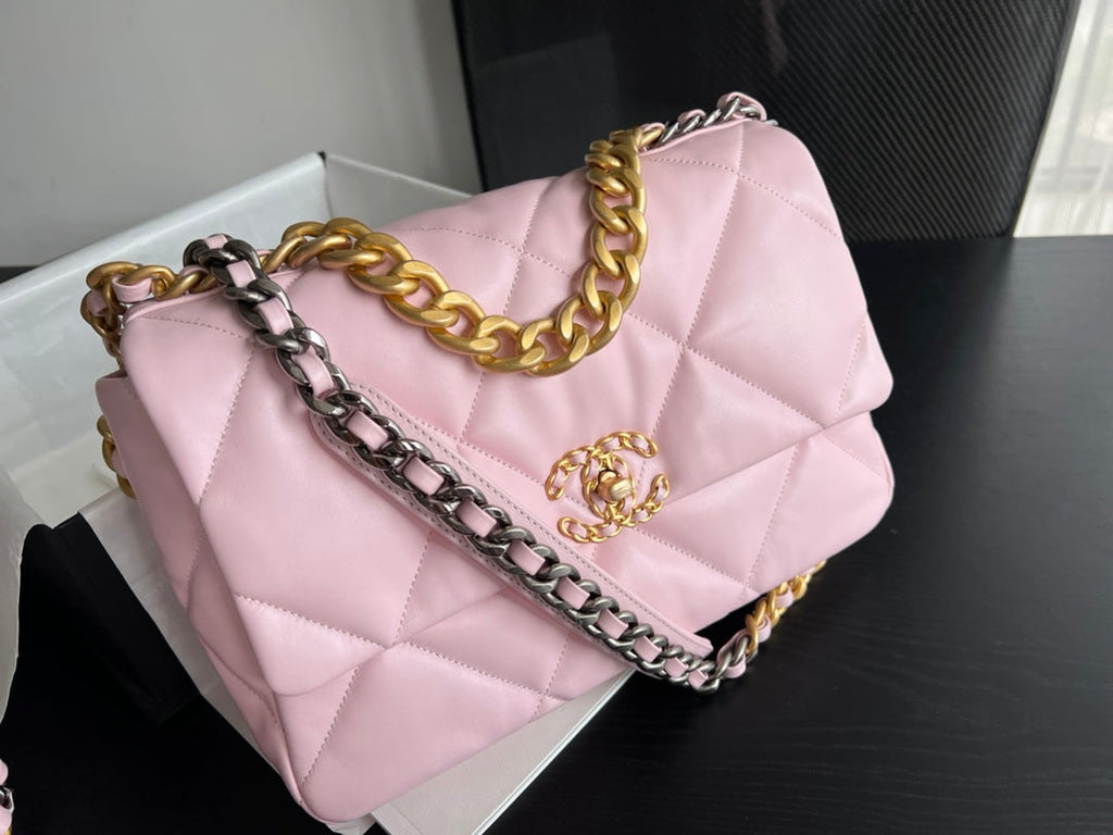 19 Klapptasche 30 Rosa Ziegenleder 