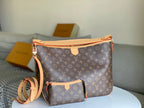 LV 25S GRACEFUL 46 IN BROWN MONOGRAM CANVAS LEATHER TRIM GOLD HARDWARE