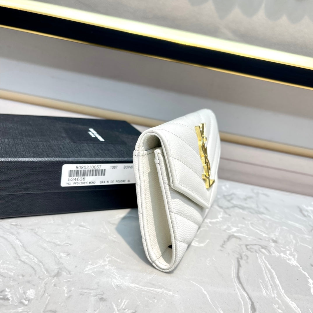 MONOGRAM 12 WEISSES KALBSLEDER-KARTENHALTER