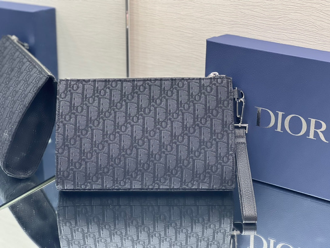 SADDLE 28 Tasche in Schwarz Obliqué Jacquard