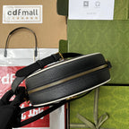 GGxADIDAS OPHIDIA SCHULTERTASCHE 22 IN SCHWARZ-WEISSEM KALBSLEDER