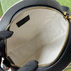 GGxADIDAS OPHIDIA SCHULTERTASCHE 22 IN SCHWARZ-WEISSEM KALBSLEDER