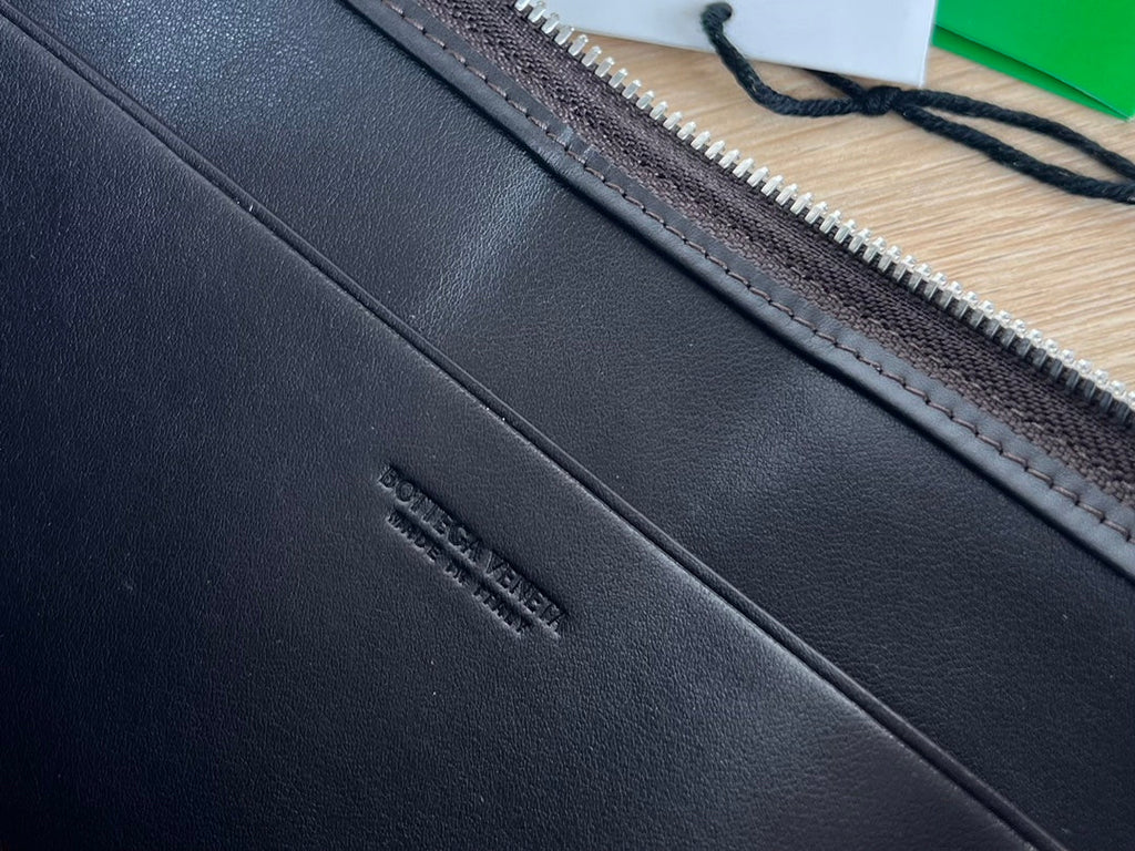 GROSSE KASSETTENTASCHE 35 ZOLL SCHWARZES KALBSLEDER