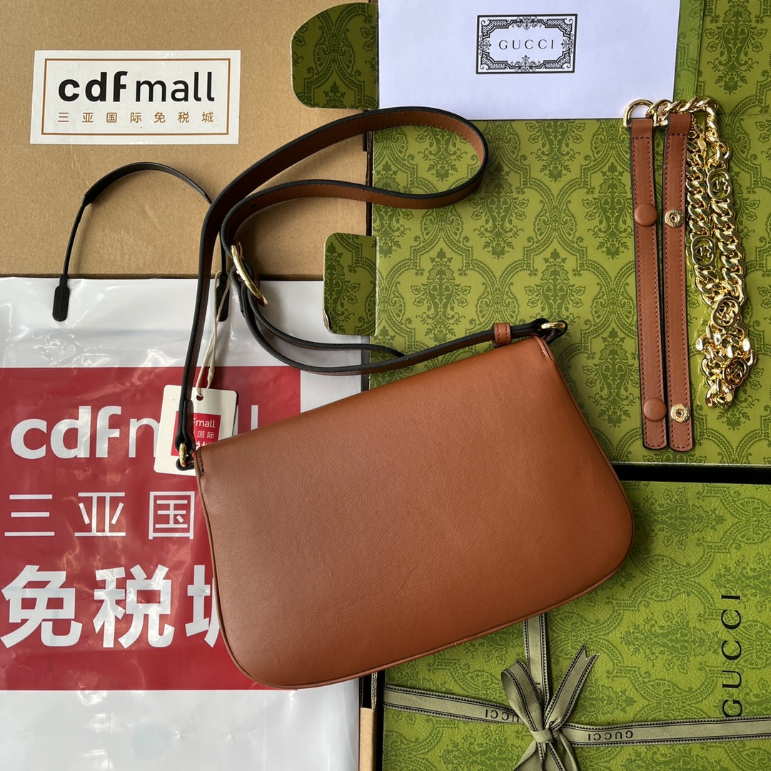 BLONDIE SCHULTERTASCHE 28 IN BRONZEBRAUN LAMMLEDER GOLDENE BESCHLÄGE