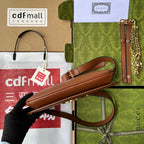 BLONDIE SCHULTERTASCHE 28 IN BRONZEBRAUN LAMMLEDER GOLDENE BESCHLÄGE