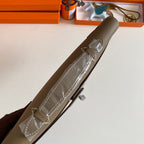 KELLY CUT 31 IN MOCHA BROWN CALFSKIN WITH SILVER HARDWARE