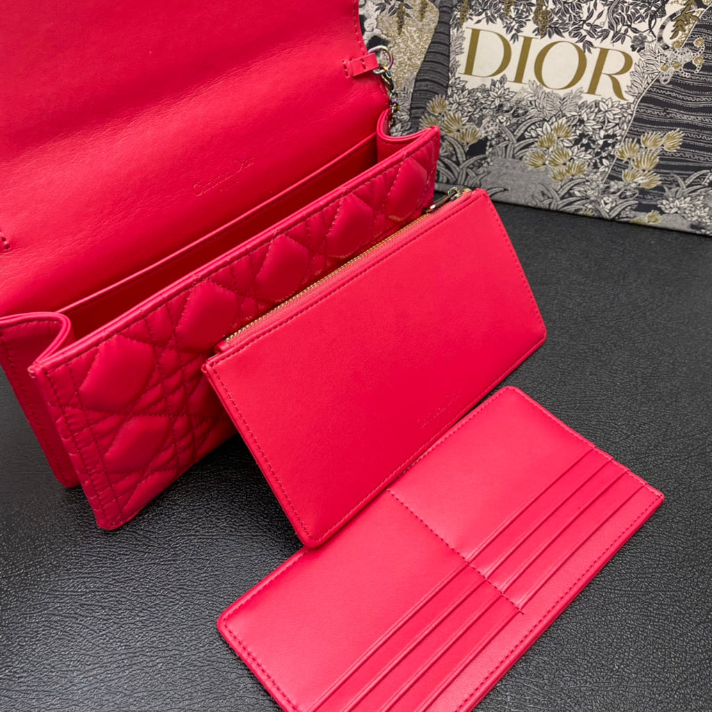 CARO SLIM POUCH 21 BAG IN KIRSCHERROTEM KALBSLEDER