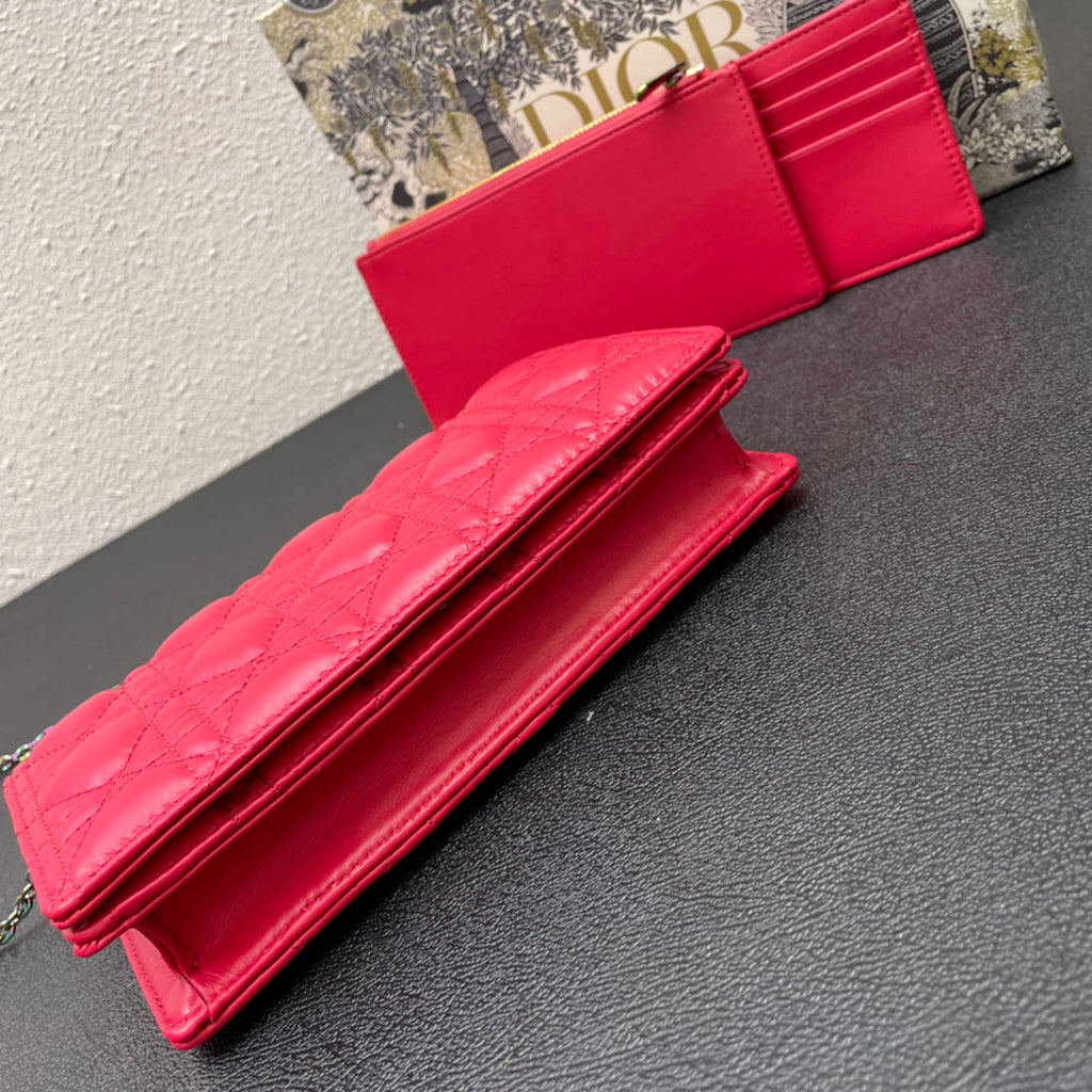 CARO SLIM POUCH 21 BAG IN KIRSCHERROTEM KALBSLEDER