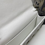 CARO SLIM POUCH 21 BAG IN WHITE CALFSKIN