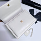 SUNSET MEDIUM 22 IN WEISSEM KALBSLEDER GOLDENE BESCHLÄGE