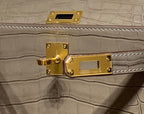 HERMES 25S MINI KELLY 19 IN MOCHA BRAUNEM KALBSLEDER GOLDENE BESCHLÄGE