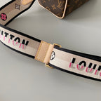 SPEEDY BANDOULIERE 25 BRAUN MONOGRAMM LEINWAND