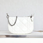MINI CARO BAG 25 IN WHITE LAMBSKIN