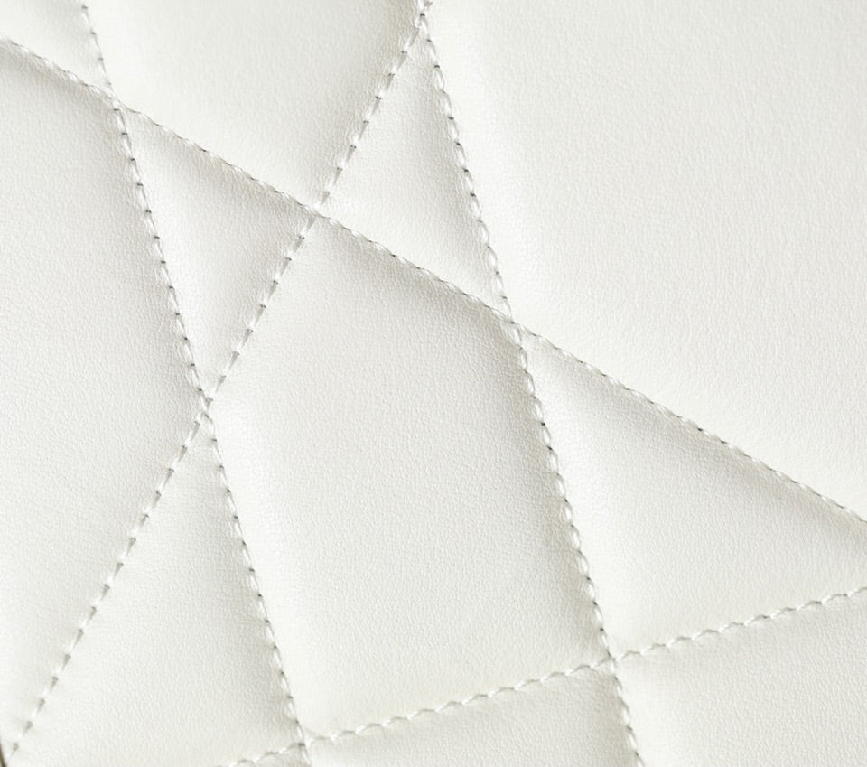 Große Tragetasche/Buchtasche 36 aus weißem Kalbsleder