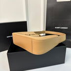 LE 5 À 7 BAG 24 YELLOW CREAM CALFSHEIN