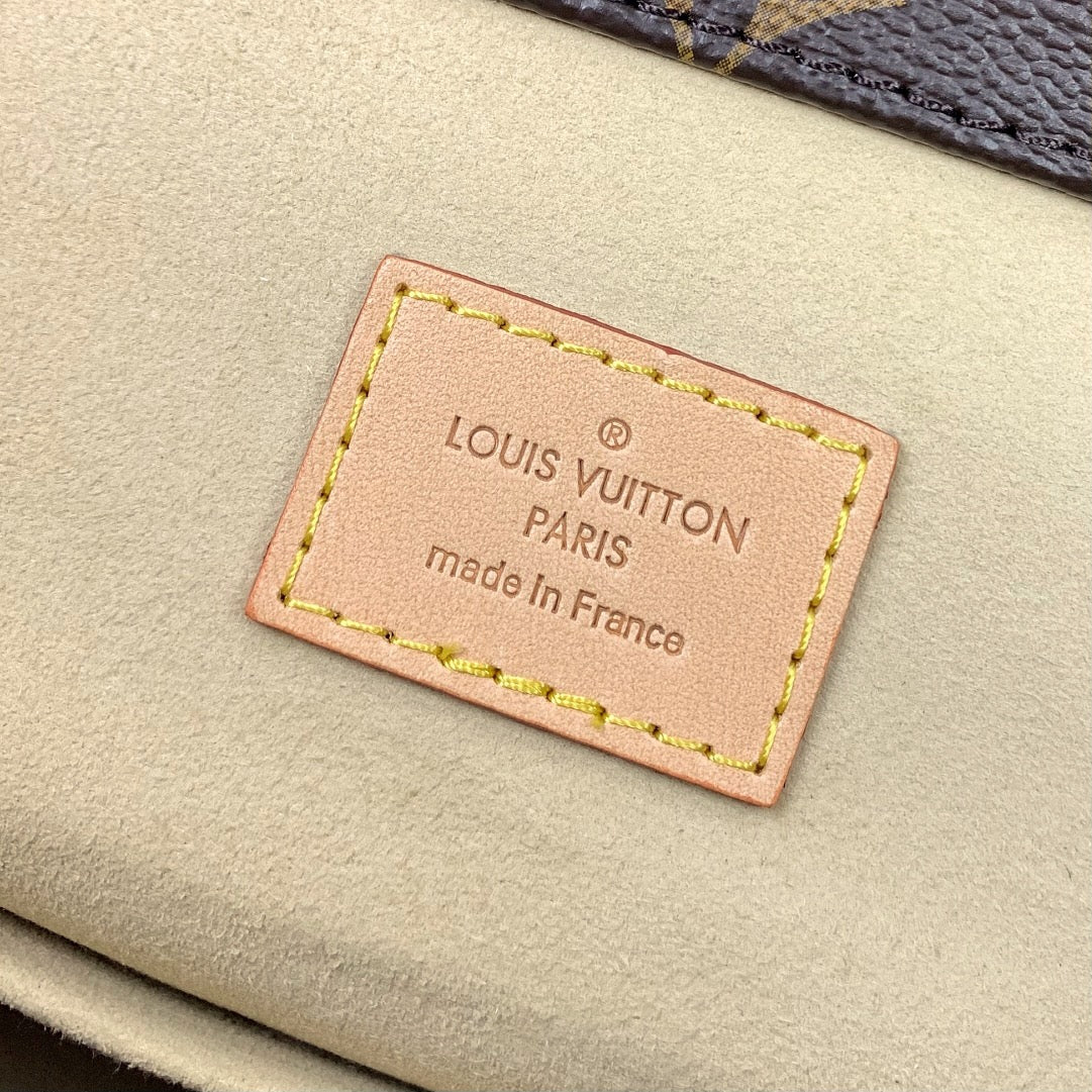 ARTSY MM 41 IN BRAUNEM MONOGRAMM-LEINWAND GOLDENE BESCHLÄGE