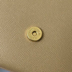 KATE 20 KLEIN IN KALBSLEDER BEIGE CREME MIT GOLDENEM LOGO