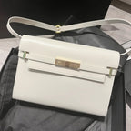 MANHATTAN 29 TOP-HANDLE AUS GLATTEM WEISSEM KALBSLEDER