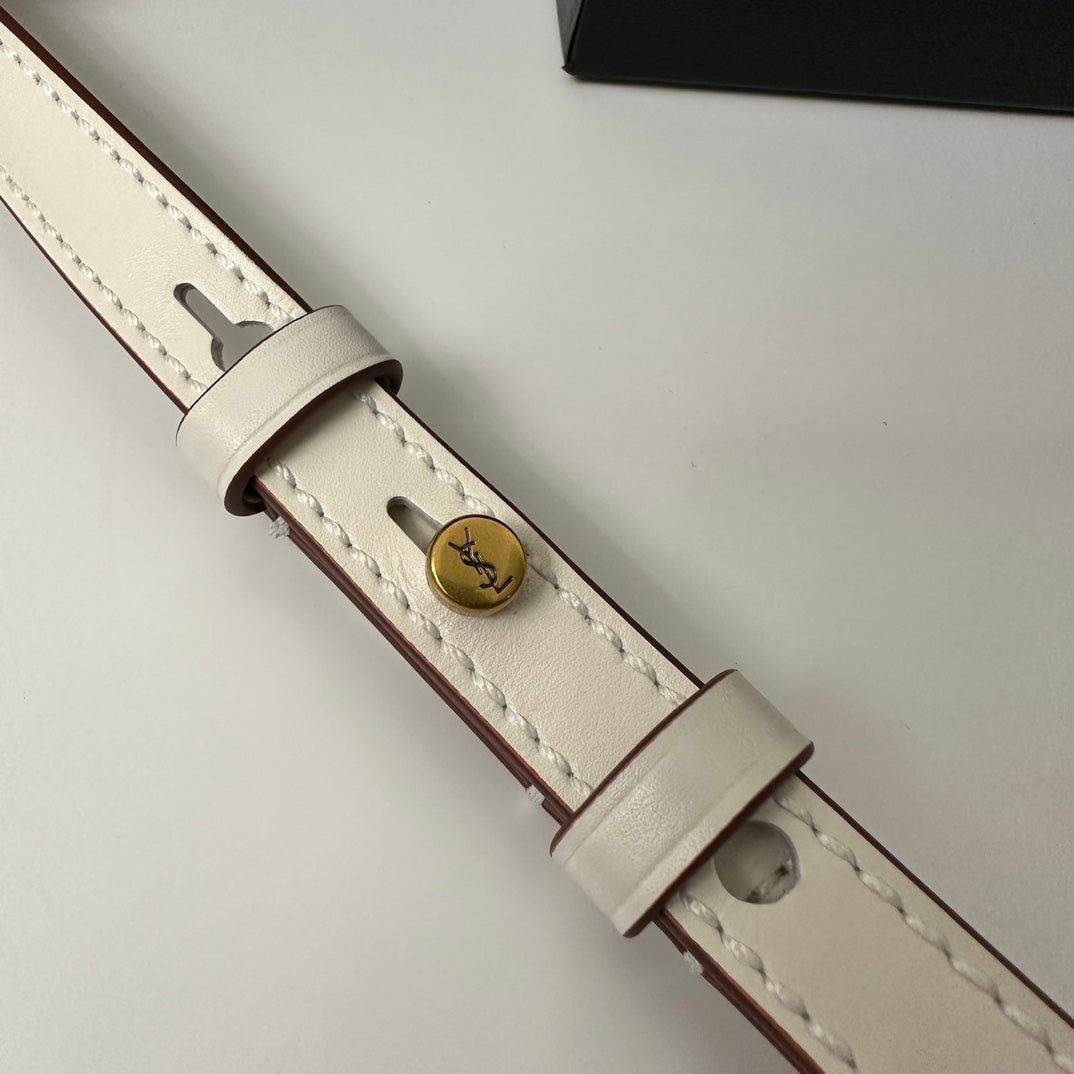 KAIA 18 HANDTASCHE AUS WEISSEM KALBSLEDER