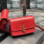 SOLFERINO MEDIUM 23 ROTES KALBSLEDER GOLDENE BESCHLÄGE