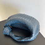 MINI JODIE 23 IN STAHLBLAUEM LAMMLEDER