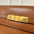 MANHATTAN 29 TOP-HANDLE IN GLATTEM, ZIMTBRAUNEN KALBSLEDER