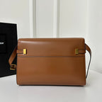 MANHATTAN 29 TOP-HANDLE IN GLATTEM, ZIMTBRAUNEN KALBSLEDER