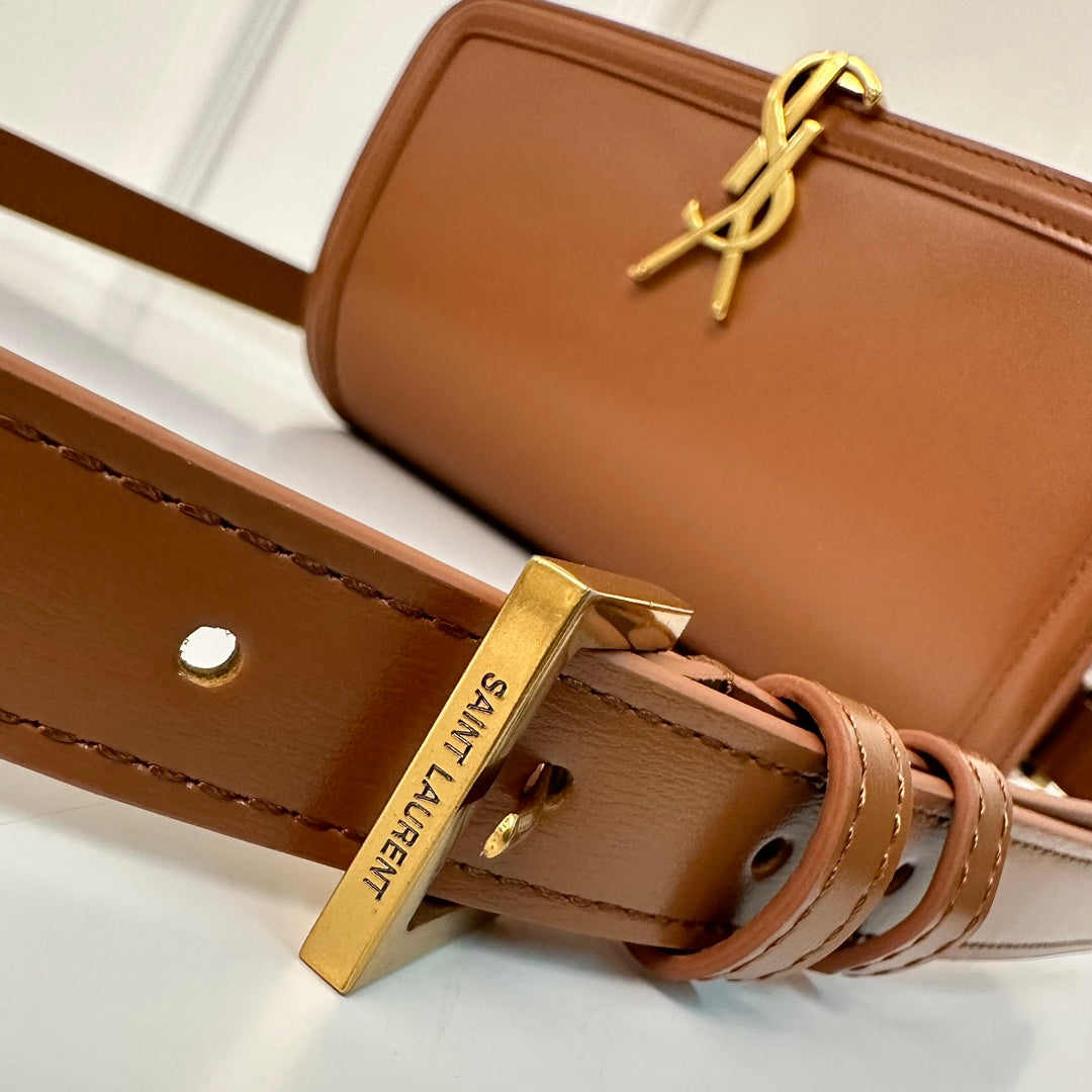 SOLFERINO 23 SATCHEL IN BOX ZIMTBRAUNES KALBSLEDER