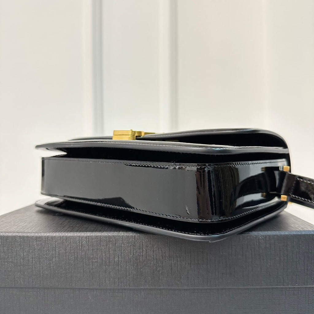 SOLFERINO 23 SATCHEL IN BOX SCHWARZES KALBSLEDER