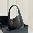 MINI 19 SCHWARZES GLATTES KALBSLEDER HOBO