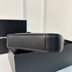 MINI 19 SCHWARZES GLATTES KALBSLEDER HOBO