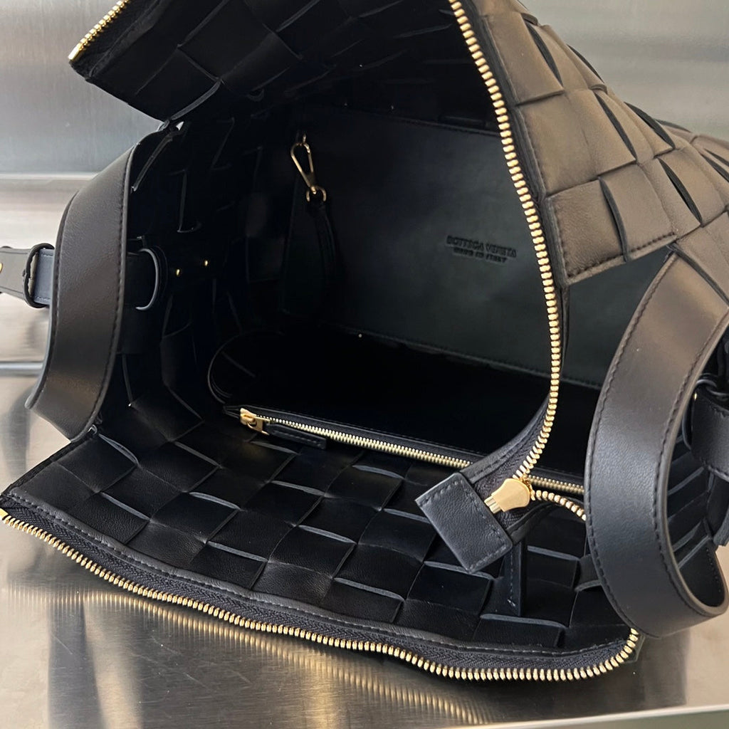 MITTEL 28 KASSETTEN SCHWARZES LAMMLEDER