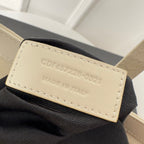 LE 5 À 7 HANDTASCHE 24 IN SCHLANGENMUSTER WEISSES KALBSLEDER