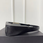 LE 5 À 7 HANDTASCHE 24 IN SCHLANGENMUSTER SCHWARZES KALBSLEDER