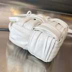 CANDY ARCO TOTE 20 IN WEISSES WEICHES LAMMLEDER