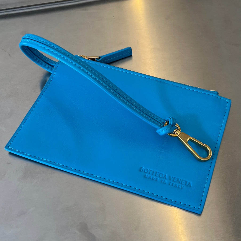 CANDY ARCO TOTE 20 IN CERULEAN BLUE WEICHES LAMMLEDER