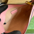 APHRODITE MINI 21 SCHULTERTASCHE IN HELLROSA KALBSLEDER