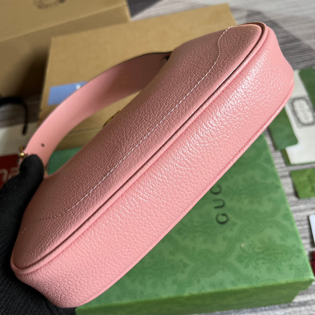 APHRODITE MINI 21 SCHULTERTASCHE IN HELLROSA KALBSLEDER