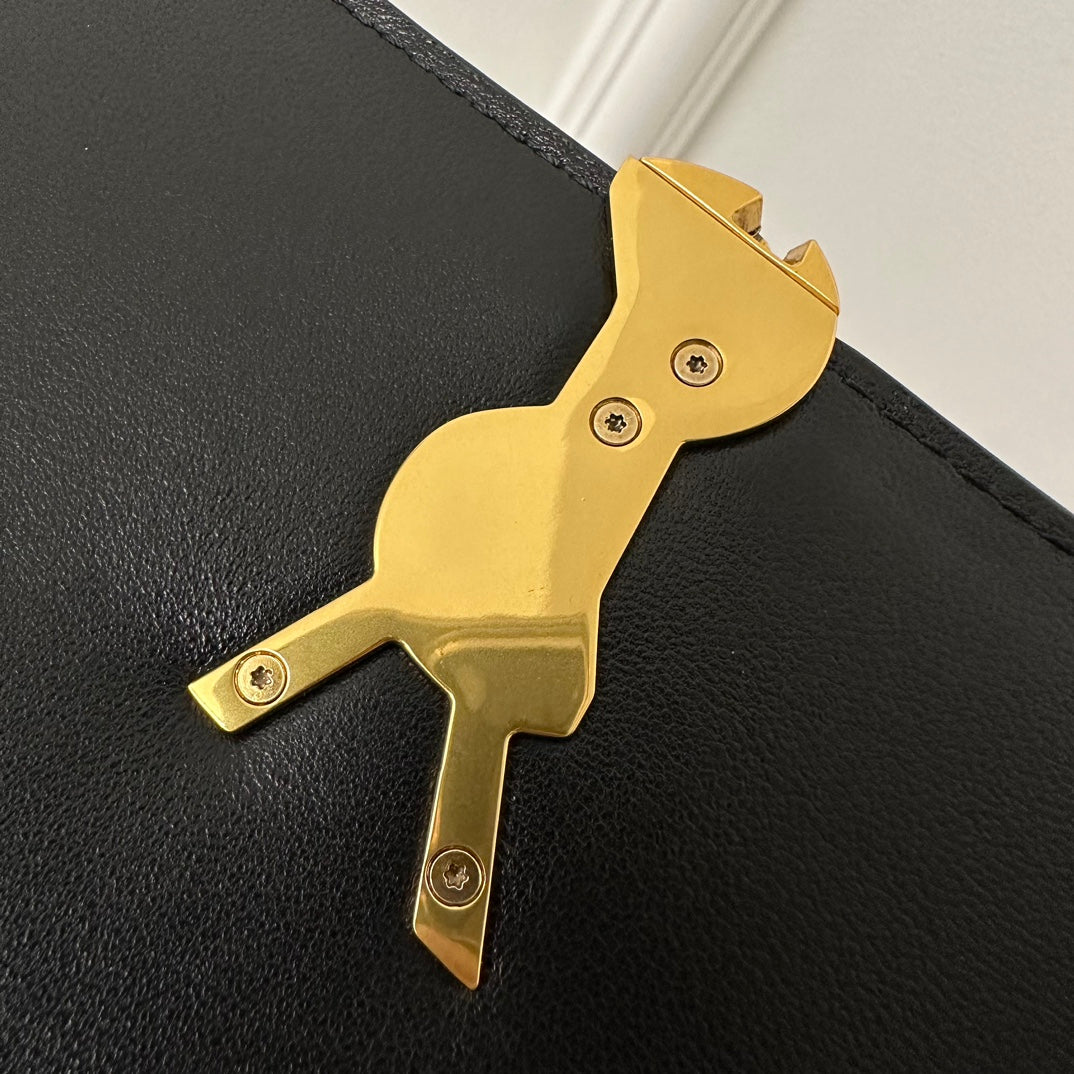 SOLFERINO HENGFENG 22 SCHWARZE LAMMFELLTASCHE