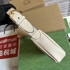 APHRODITE MINI 21 SCHULTERTASCHE AUS WEISSEM KALBSLEDER