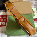 APHRODITE MINI 21 SCHULTERTASCHE IN KARAMELLBRAUNEM KALBSLEDER