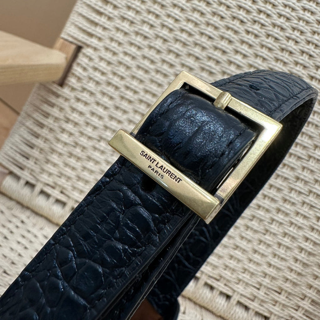 LE 5 À 7 BAG 24 HOBO AUS SCHWARZEM KALBSLEDER