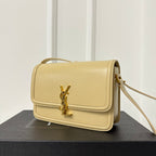 SOLFERINO 23 SATCHEL IN BOX BEIGE CREME KALBSLEDER