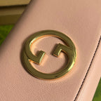 BLONDIE SCHULTERTASCHE 21 IN HELLROSA KALBSLEDER GOLDENE BESCHLÄGE