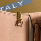 BLONDIE SCHULTERTASCHE 21 IN HELLROSA KALBSLEDER GOLDENE BESCHLÄGE