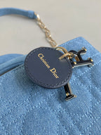 D-JOY TASCHE 22 IN HELLBLAUEM MACROCANNAGE-DENIM