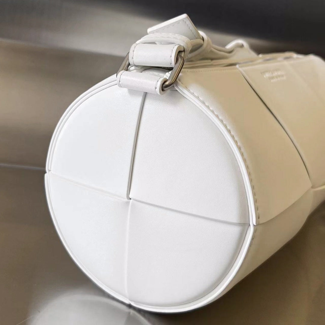 Zylinderkassette 30 Zoll, weißes Kalbsleder