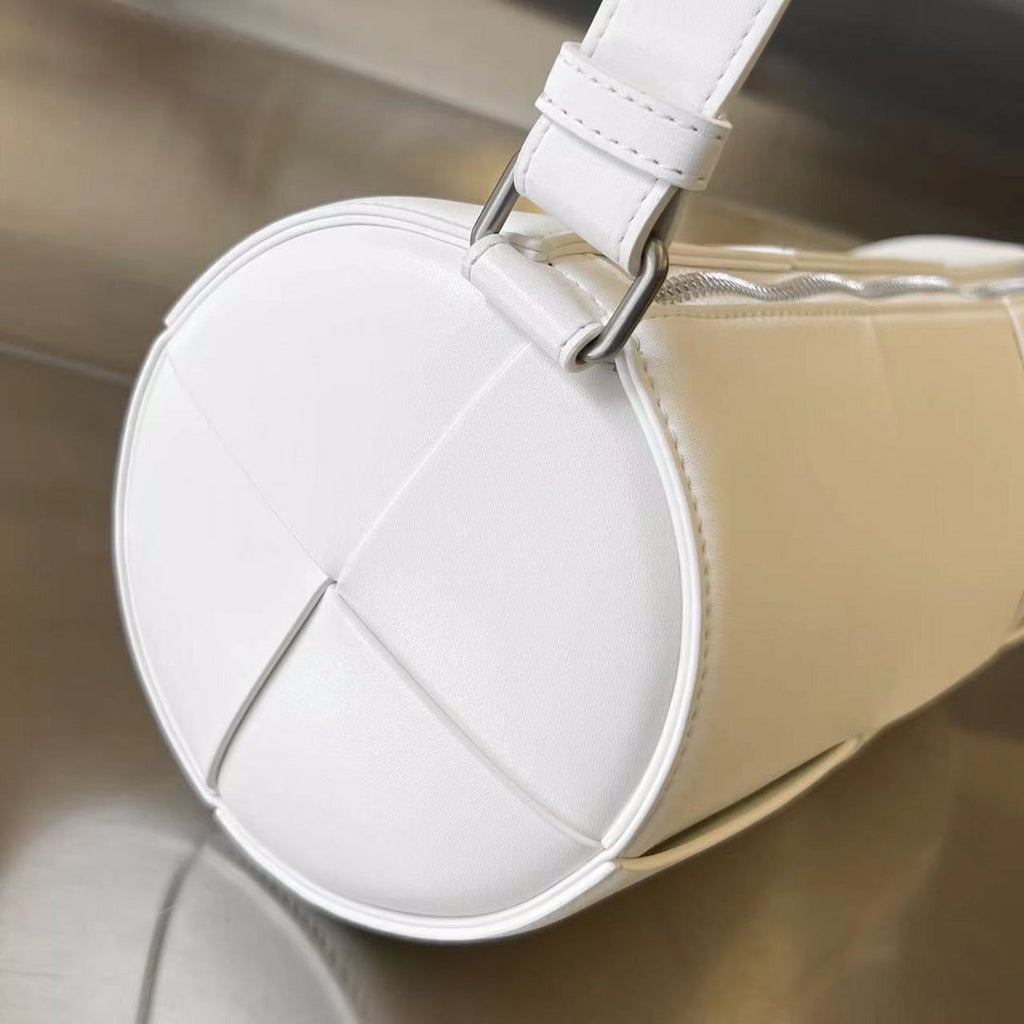 Zylinderkassette 30 Zoll, weißes Kalbsleder