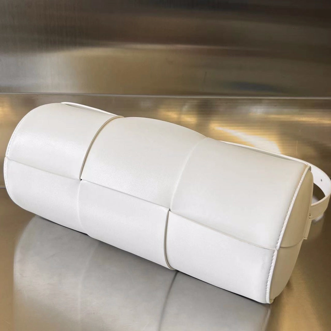 Zylinderkassette 30 Zoll, weißes Kalbsleder